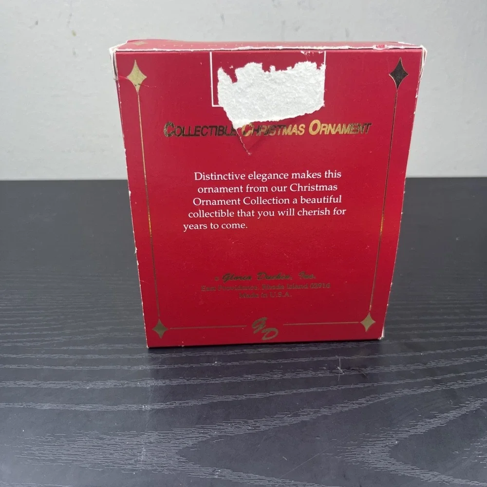 Gloria Duchin Genuine Pewter Train Christmas Ornament Engravable Made in USA